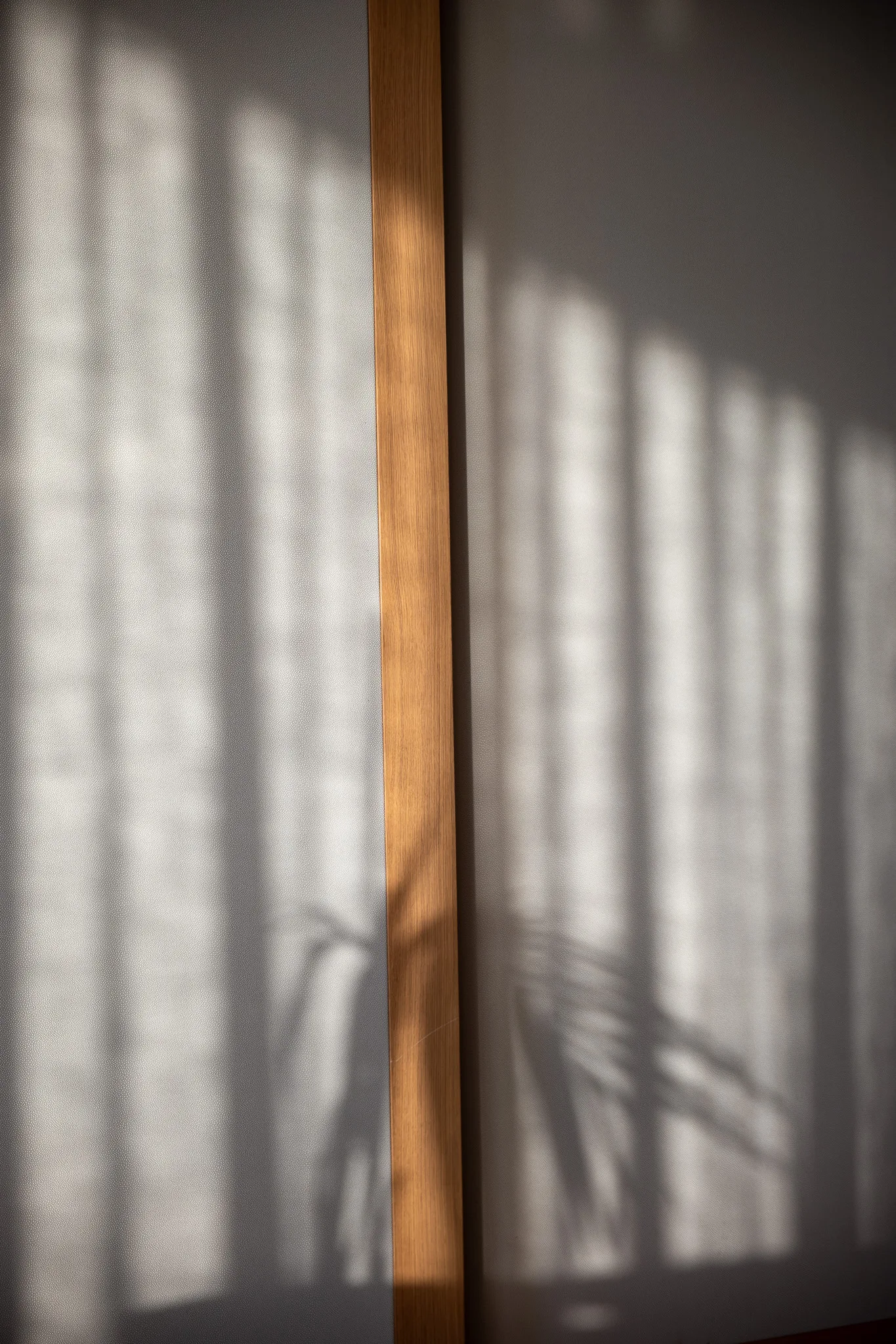 Daylight through the restaurant curtains