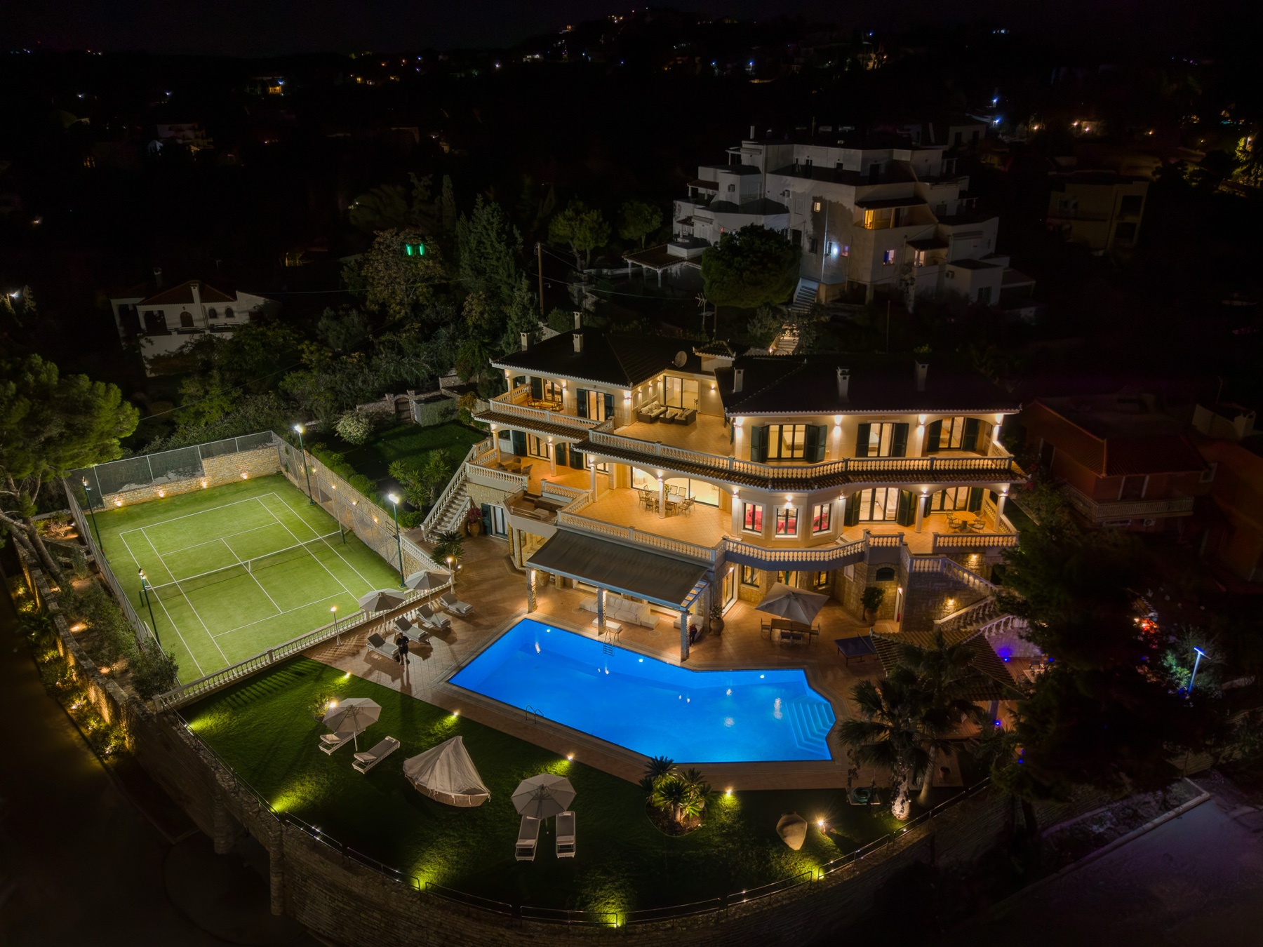 Villa Rafaella, Agios Aimilianos — waterfront luxury estate marketing by House of Advanced
